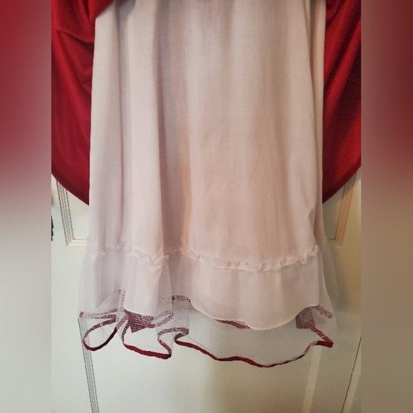 Girls' Rare Editions Velour Dress – Children's Size 16 – Scarlet Red - Picture 4 of 5